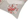 Cranes & Flora Pink Cotton Cushion Cover