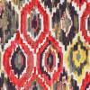 Embroidered and printed Fabric Active Scarlet  MULTI