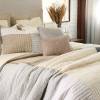 Bojagi Cotton Neutral  Quilted bedspread