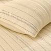Link Ivory Indigo Cotton Quilted Bedspread
