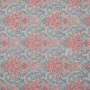 Embroidered Fabric Dayna Coral
