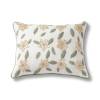Flower Power Cotton Ivory yellow Cushion Cover