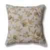 Summervine Cotton Ivory Yellow Cushion cover