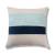 Geo Horizontal Cotton Aqua Blue Cushion Cover