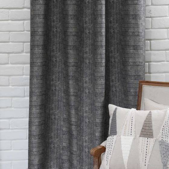 Jacquard Fabric Abrade Charcoal Grey