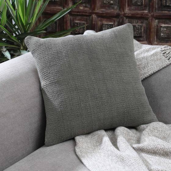 Solid Handloom Olive Cotton Cushion Cover