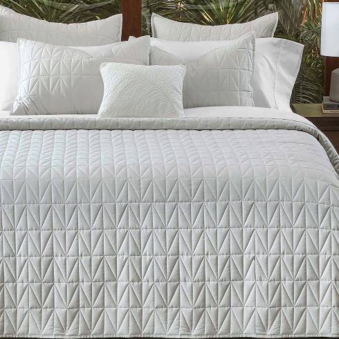 Isos Cotton Argeos Grey Quilted Bedspread