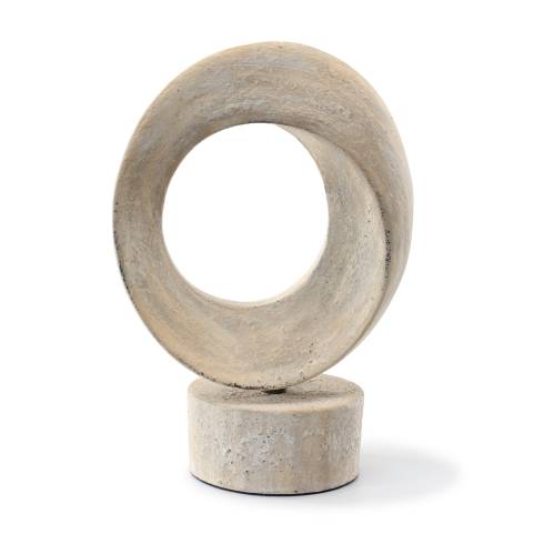 Circle Of Time Ceramic Opaque Matte Sculpture
