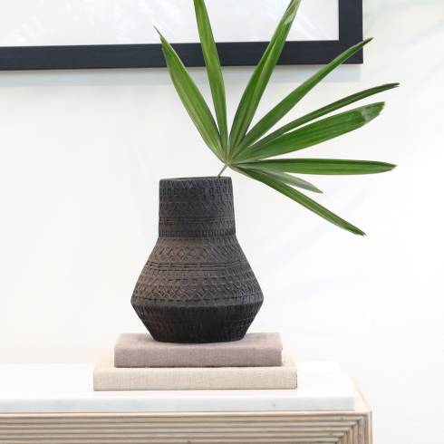 Accra Terracotta Charcoal Vase