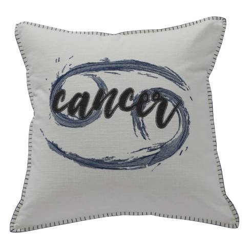 Cancer Ivory Cotton Cushion Cover
