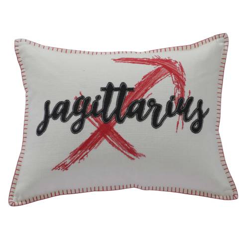 Sagittarius Ivory Cotton Cushion Cover