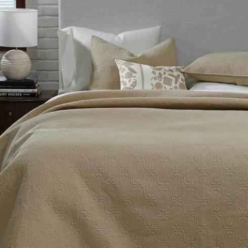 Cassandra Cotton Natural Quilted Bedspread 