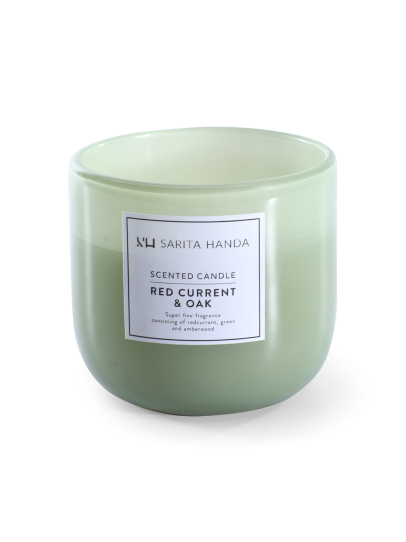 RED CURRENT & OAK SCENTED JAR CANDLE WITHOUT LID-L