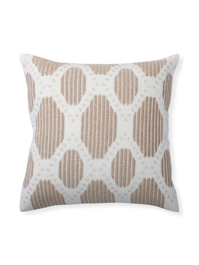 HEXAGONIA IVORY BEIGE CUSHION COVER 46 X 46 CM