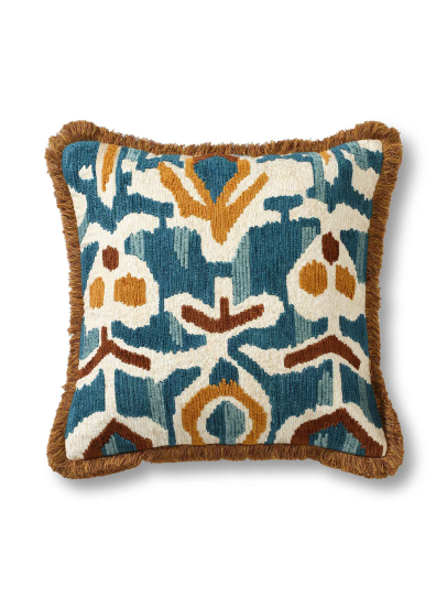 MAKTABI SQUARE IVORY CUSHION COVER 46 X 46 CM