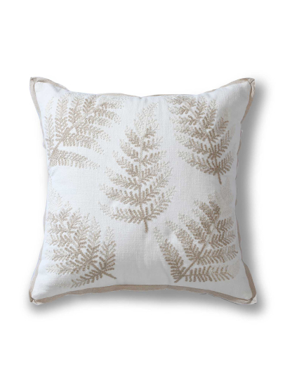 FERN JUNGLE IVORY CUSHION COVER 46 X 46 CM