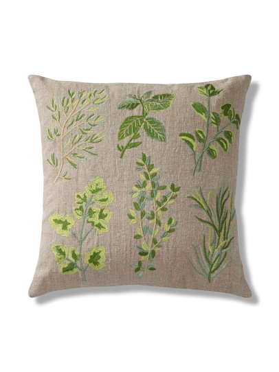 BOTANICA 6 NATURAL GREEN CUSHION COVER 46 X 46 CM