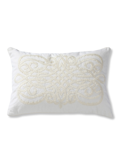 ORNAMENT IVORY CUSHION COVER 36 X 51 CM