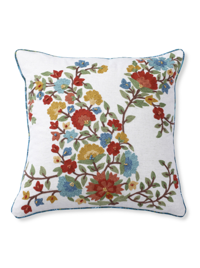 KASHMIR PAISLEY IVORY MULTI CUSHION COVER 46 X 46 CM