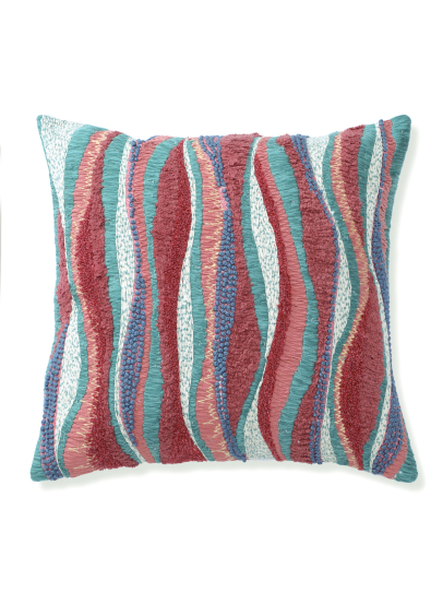 RUSTIC WAVE RUST MULTI CUSHION COVER 46 X 46 CM