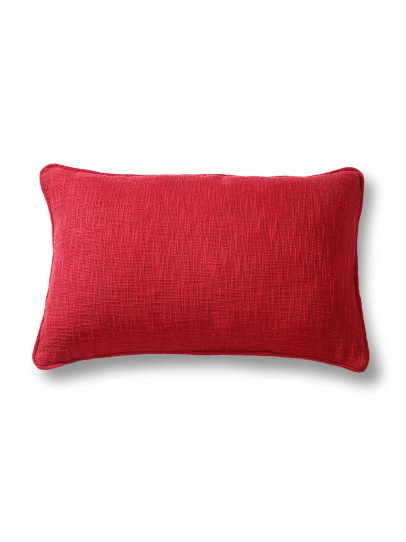 SOLID JUTE MAROON LUMBAR 66 X 41 CM
