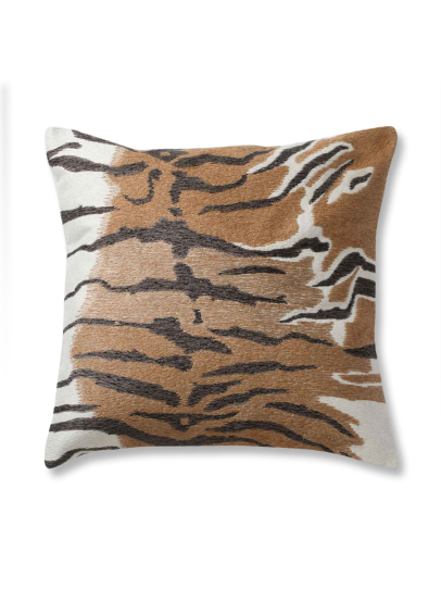 TIGER SKIN BEIGE CUSHION COVER 46 X 46 CM