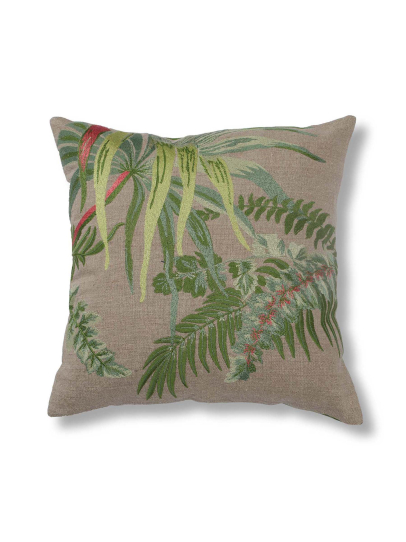 BOTANICA NATURAL GREEN CUSHION COVER 46 X 46 CM