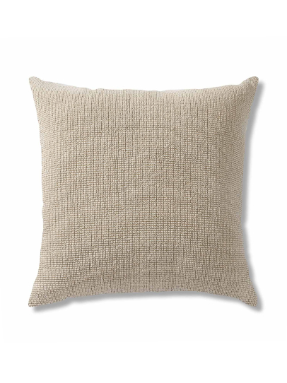 SOLID HANDLOOM NATURAL CUSHIONS 51 CM x 51 CM (20 IN x 20 IN)