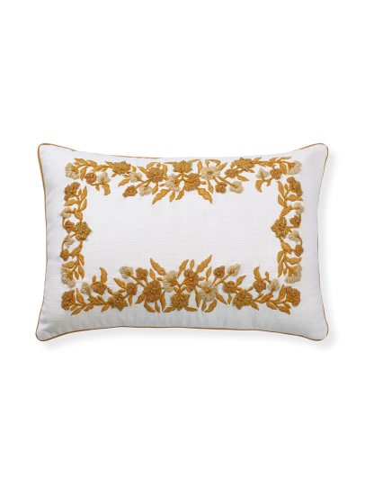 PETAL PARADISE MUSTARD LUMBAR 36 CM x 51 CM (14 IN x 20 IN)