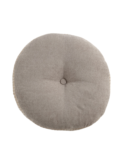 ROUND GREY CUSHIONS 41 CM x 41 CM (16 IN x 16 IN)