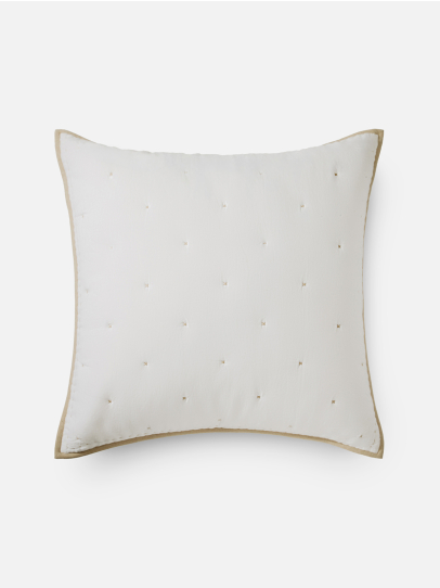 RHYEA IVORY/BEIGE EURO 66 CM x 66 CM (26 IN x 26 IN)