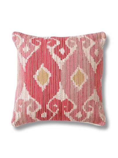 DAYAK IVORY /BLUSH CUSHIONS 46 CM x 46 CM (18 IN x 18 IN)