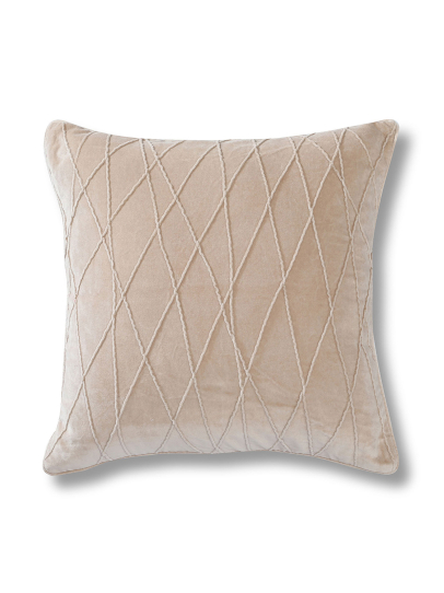 LINEARA BEIGE CUSHIONS 46 CM x 46 CM (18 IN x 18 IN)