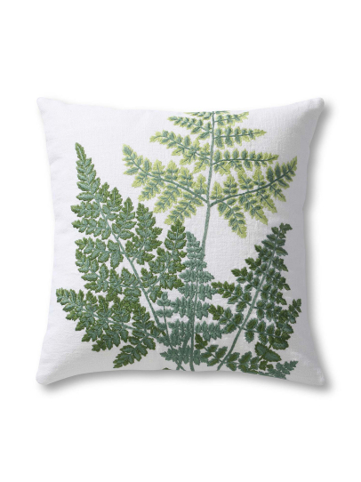 BOTANICA FERN IVORY L GREEN CUSHIONS 46 CM x 46 CM (18 IN x 18 IN)