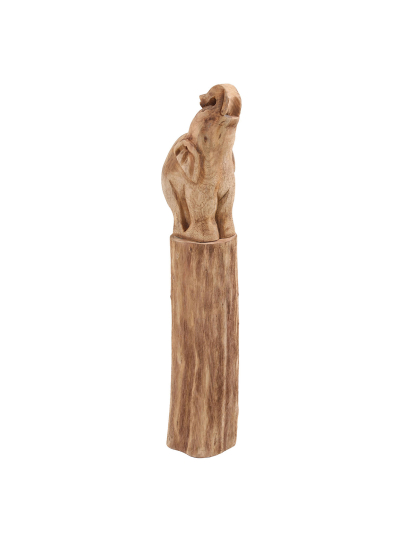 WOODEN LOG ELEPHANT
