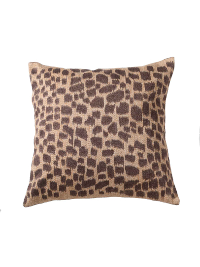 LEOPARD BROWN MULTI CUSHION COVER 46 X 46 CM