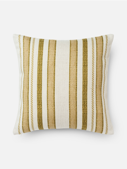 CUSHION CARLA THIN STRIPE AMBER 46X46 CM