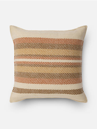 GINGHAM YELLOW CUSHION COVER 46 X 46 CM