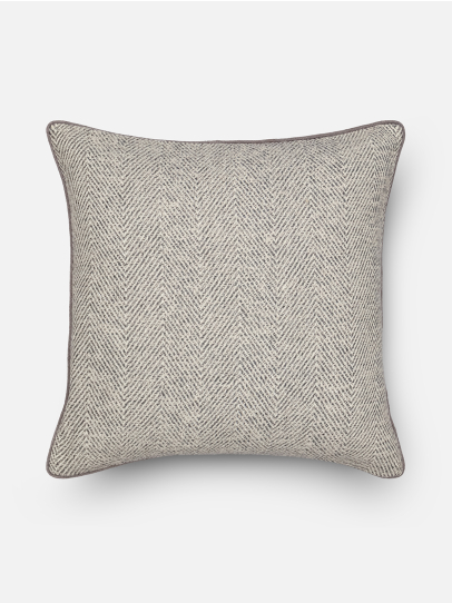 WOOLWAY GREY CUSHION COVER 46 X 46 CM