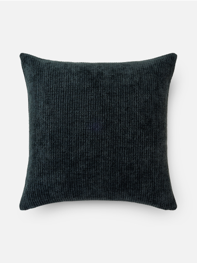 CUSHION POLY HANDLOOM BLUE 46X46 CM