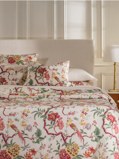 BEDSPREAD QUILTED BOTANICAL BLISS MULTI 244X264 CM