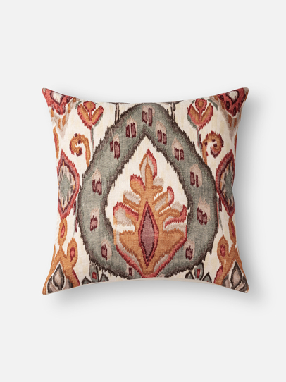 INDAH IKAT RUST CUSHION COVER 51 X 51 CM