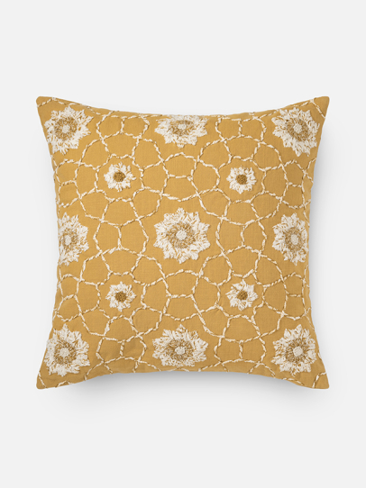 TERESA YELLOW CUSHION COVER 51 X 51 CM