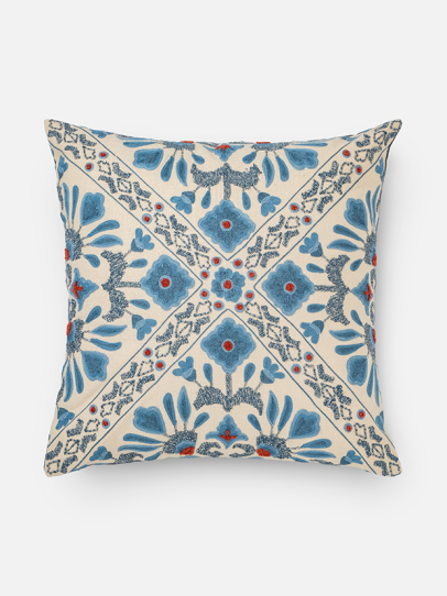 ISABELLA BLUE CUSHION COVER 51 X 51 CM