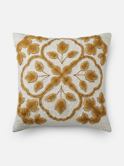 VERA YELLOW CUSHION COVER 51 X 51 CM