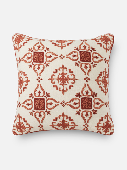 RIVIERA RED CUSHION COVER 51 X 51 CM