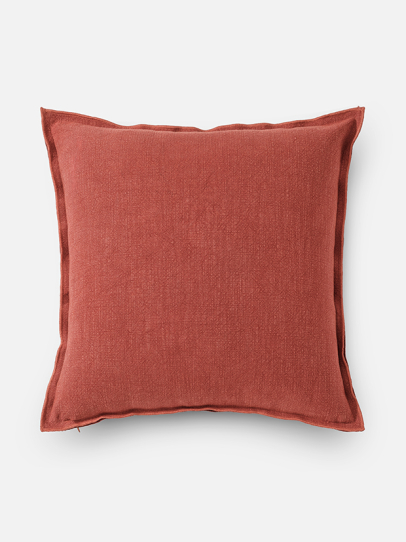 MERROW EDGE RED CUSHION COVER 46 X 46 CM