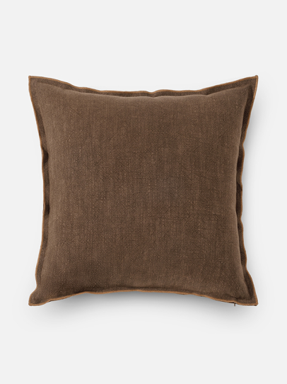 MERROW EDGE BROWNLIGHT BROWN CUSHION COVER 46 X 46 CM