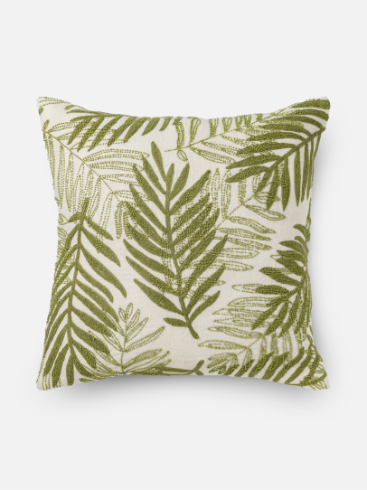 FOLIAGE GREEN CUSHION COVER 46 X 46 CM