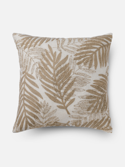 FOLIAGE NEUTRAL CUSHION COVER 46 X 46 CM